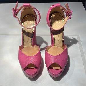 Charlotte Olympia Eugenie - Pink Leather